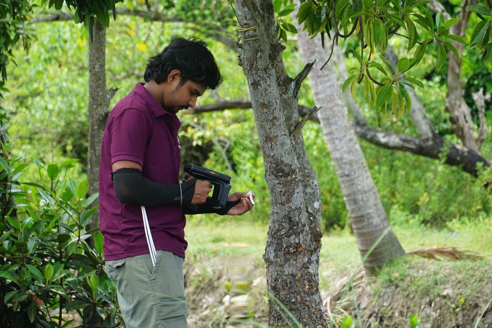 Two mobile apps developed to help in project monitoring. App to tag and map mangrove trees using RFID technology. App to keep track of plastic collected from the ocean.